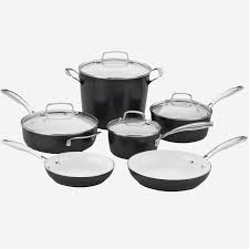Conseil ou devis pour batteries de cuisine professionnel pas cher : Batterie De Cuisine A Induction De 10 Pieces Antiadhesives Cuisinart Elements Pro