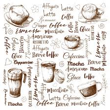 While the taste of espresso will vary widely depending on the coffee (including the. The Names Of Different Types Of Coffee Different Coffee Cocktails Royalty Free Cliparts Vectors And Stock Illustration Image 111452764