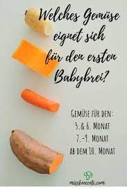 Karotten kartoffel brei ab 7 monate (eisenreich). Welches Gemuse Eignet Sich Wann Fur Das Baby Miss Broccoli Babybrei Babybrei Selber Machen Beikost