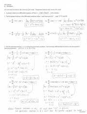 Work the following on notebook paper. Chapter 6 Ws Solutions Pdf Ap Calculus 6 1 Worksheet All Work Must Be Shown In This Course For Full Credit Unsupported Answers May Receive N0 Credit 1 Course Hero