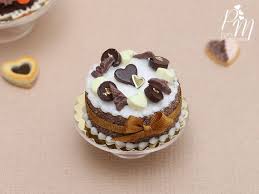 Francais De Gateau Au Chocolat Nourriture Miniature A L Miniature Food French Chocolate Pastel Cakes