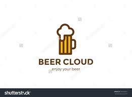 Beer Mug Logo Design Vector Template Linear Style Pub Bar Brewery Craft Logotype Concept Logo Design Templates Design