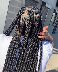 Big Box Braids Hairstyles For Black Women Pinterest Prvncesss Twitter Essmckenzie Boxbraidshairs Box Braids Hairstyles For Black Women Big Box Braids Hairstyles Black Girl Braided Hairstyles