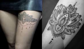 Motif fleur de lotus, tatouage temporaire dimension 15 x 10 cm de couleur noir. Tatouage Lotus Significations Et Illustrations Tattoome Le Meilleur Du Tatouage