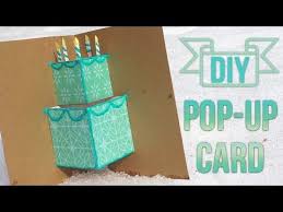 Equipment required to make your birthday pop up card. Simple Pop Up Birthday Card Tutorial Birthday Cards Diy Dad Birthday Card Card Making Birthday