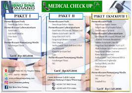 Maybe you would like to learn more about one of these? Medical Check Up Rsi Ibnu Sina Padang