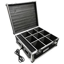 Charging Flight Case For Ez Up Light Wireless Battery Lights Holds 9 Fixtures