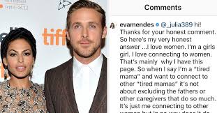 Eva mendes gushes over ryan gosling's acting credentials. Eva Mendes Defended Ryan Gosling After A Fan Criticized His Parenting On Instagram