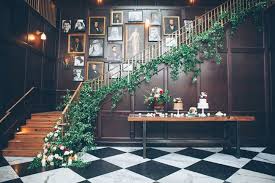 Flower Filled Florida Bookstore Wedding Ali Max Green Wedding Shoes Wedding Staircase Indoor Wedding Receptions Wedding Stairs