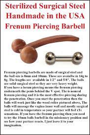 All Sizes Sterilized Surgical Steel 14g Big 10mm Balls FRENUM Piercing  Barbells. | eBay