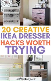 You won't disturb anyone's beauty sleep, since the drawers close softly and quietly. 20 Ikea Dresser Hacks For Your Bedroom Craftsy Hacks