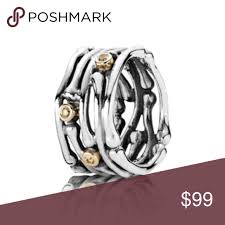 Authentic Pandora Funny Bones Ring Worn A Couple Of Times In Excellent Condition Inside Stamp S 925 Ale Size Pandora Jewelry Rings Bone Ring Pandora Jewelry