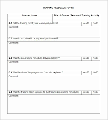 Training Feedback Form For Employees Fresh 5 Hr Feedback Forms Hr Templates Free Premium Templates Feedback For Students Words Form
