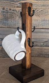 Coffee Mug Tree Wood Coffee Cup Rack Wood Mug Stand Coffee Mug Rack Countertop Mug Stand Wood Coffee Mug Stand Coffee Mug Holder Coffee Mug Holder Coffee Cup Rack Wood Mug