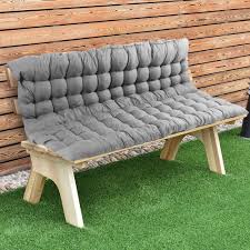 This product has been specially made for garden dining furniture to provide added comfort. Mu Garden Bench Cushion 3 Seater Outdoor Swings Chair Backrest Seat Cushion Pad Comfortable Cotton Lounge Furniture Pad For Garden Patio Lawn Bench 1x1 5m Grey Garden Outdoors Decorative Pillows Clinicadelpieaitanalopez Com