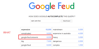 Each correct answer gives you a certain amount of points. Google Feud Is Becoming Too Popular Apparently Imgur