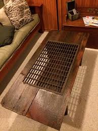 Barn Wood Floor Grate Coffee Table Vintage Industrial Furniture Antique Coffee Tables Decor
