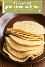 3 Ingredient Grain Free Tortillas Recipe Recipes Gluten Free Tortillas Food