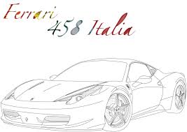 This azzuro california 458 speciale is quite the prize at ferrari of houston. Super Car How To Draw A Ferrari 458 Step By Step