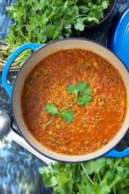 Scopri ricette, idee per la casa, consigli di stile e altre idee da provare. Moroccan Lentil Soup Harira Vegetarian Red Lentil Soup With Chickpeas