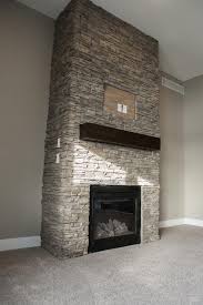 Gas Fireplace With Elegant Floor To Ceiling Eldorado Nantucket Stone Floating S Floating Fireplace Gas Fireplace Ideas Living Rooms Brick Fireplace Makeover