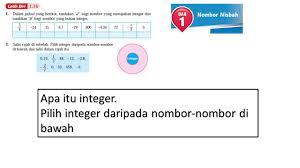 Berkualiti tinggi dan sangat sesuai untuk kegunaan pelajar tingkatan 1 sebagai latihan asas sempe1na cuti sekolah. Matematik Tingkatan 1 Bab 1 Nombor Nisbah Latih Diri 1 1b Apa Itu Integer Pilih Integer Youtube