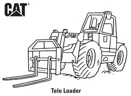 Heavy equipment coloring pages sketch page template. Coloring Pages Cat Caterpillar