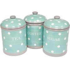 Stylish stripey storage jars from cornishware, including tea, coffee, and sugar storage jars, in blue or red. Kitchen Coffee Canister Tea Coffee Sugar Jars Sugar Storage
