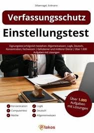 Während dieser zeit werden dem auszubildenden. Einstellungstest Verfassungsschutz Von Philipp Silbernagel Waldemar Erdmann Portofrei Bei Bucher De Bestellen