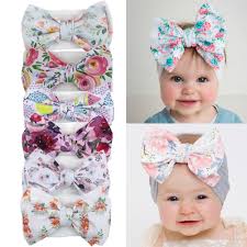 24pcs Printed Big Bow Baby Girl Headbands Bullet Fabric Knotbow Newborns Hairbands Toddles Baby Headband Baby Hair Accessories Kids Baby Accessories Aliexpress