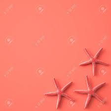 Starfish kawaii to color (lineart). Living Coral Color Of The Year 2019 Background With Starfish Stock Photo Picture And Royalty Free Image Image 120463770