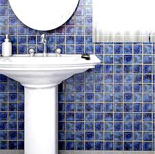 Premium Quality 2x2 Calacatta Blue Square Pattern Porcelain Mosaic Tile for Bathroom Floors, Walls and Kitchen Backsplashes, Pool Tile, 1 Sheet