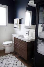 This trend is not only gorgeously rustic, but it is also a cool concept to incorporate salvaged wood with a narrative. A Half Bath Refresh Small Bathroom Sinks Bathroom Makeover Ikea Vanity
