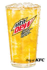 The dew didn't not disappoint, and﻿ they are truly killing. Mtn Dew Introduces Sweet Lightning Available Exclusively At Kfc A Bold New Beverage To Pair Perfectly With The Colonel S 11 Herbs And Spices