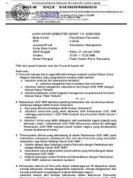 Maybe you would like to learn more about one of these? Soal Ujian Ekuitas Pendidikan Pancasila