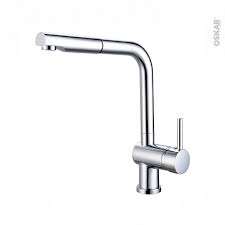 Robinet De Cuisine Carre Mitigeur Avec Douchette Chrome Oskab
