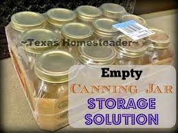 Empty mason jar storage ideas. Convenient Canning Jar Storage Solution Texas Homesteader
