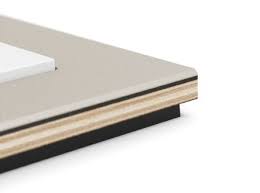 Gira Esprit Linoleum Plywood Switch Nice Layering Of Materials Plywood Design Plywood Design