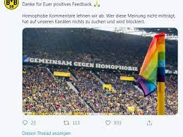 Borussia dortmund bestreitet das nächste spiel am 3. Borussia Dortmund Bezieht Stellung Zu Plakaten Im Bvb Design Heftige Reaktionen Folgen Bvb 09