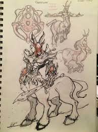Centrilope Hermosas Criaturas Inteligentes Y Habiles Guerreros Habitantes Del Continente De Kisia De Onkarion Dibujos Arte Criatura