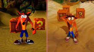 Crash Bandicoot Graphics Comparison Ps1 Vs Ps4 Pro Ign Video Crash Bandicoot Bandicoot Scary Games To Play