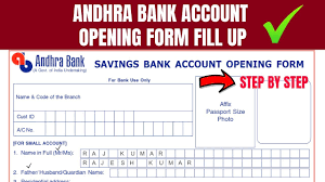 No charges will be debited by the system for not maintaining a minimum balance in this account. How To Fill Andhra Bank New Account Opening Form 2019 Andhra Bank Account Opening Form Pdf Filling Youtube