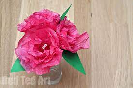 For other creative toilet paper roll crafts read 27 diy paper toilet roll crafts that will beautify your walls. Tissue Paper Flower Lollipops Red Ted Art Make Crafting With Kids Easy Fun