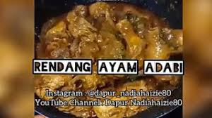 Meskipun masakan ini khas disajikan saat lebaran, tak ada salahnya menyajikan hidangan istimewa ini di meja makan di luar lebaran. Rendang Ayam Guna Perencah Rendang Adabi Yang Simple Dan Sedap Youtube