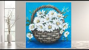 Find everything you need to craft the perfect wedding accessory to compliment your look from&nbsp;bridal tiaras to fascinators,&nbsp;buttonholes&nbsp;to sequin trims and appliqués. Easy Flower Basket Acrylic Painting For Beginners Step By Step Mariarthome Youtube