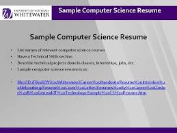 A cover letter can also help you make a generic resume appear more tailored for t. Resume Cover Letter Tips For Computer Science Greg