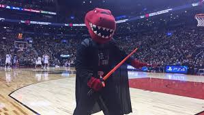The raptor has been the mascot since day one of the franchise, he tore his achilles tendon during the preseason in halifax and will be out for the entire season. The Raptor Takes Halloween To A Whole New Level Cbc Sports