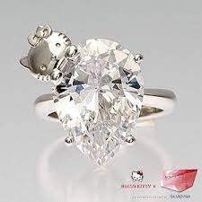 Hello Kitty Wedding Rings Sugar And Spice I M Not Always Nice Hello Kitty Engagement Ring Hello Kitty Wedding Hello Kitty Diamond Ring Hello Kitty Jewelry