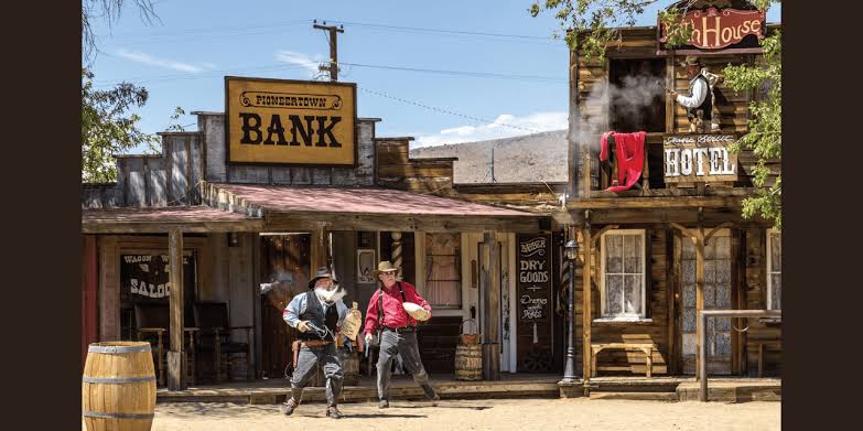 Immersion western à Pioneertown, généré par IA