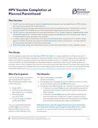 Https Www Plannedparenthood Org Uploads Filer Public Df 7d Df7d2947 E545 474a B70f 06e5915c5d68 Hpv Vaccine Completion Study Pdf